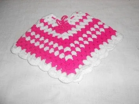 Poncho em crochê para crianças muito facil e bonito Parte 1 ...