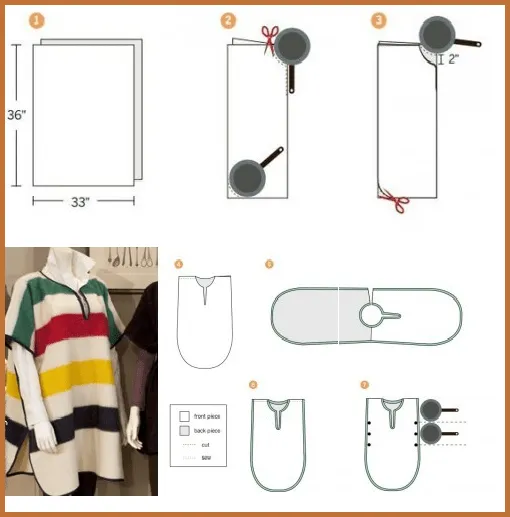 Como Hacer un Poncho de Fieltro - enrHedando Como Hacer un Poncho de Fieltro - enrHedando