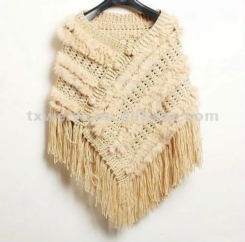 Como tejer un poncho fácil - Imagui