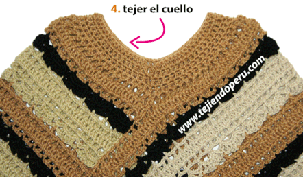 Poncho de dos rectángulos - Tejiendo Perú