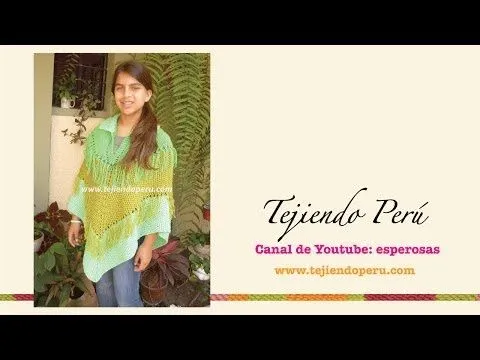 Poncho en tres tiempos - Tejiendo Perú