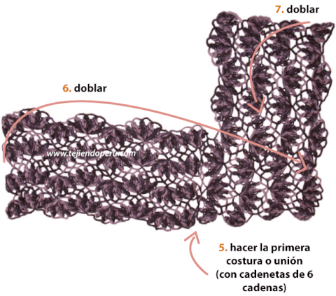 Poncho de ocho tiras - Tejiendo Perú