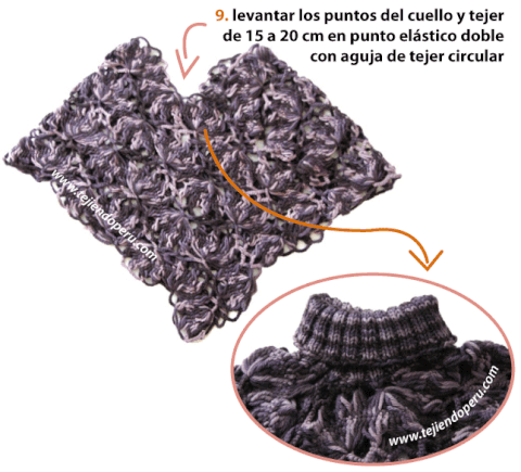 Poncho de ocho tiras - Tejiendo Perú
