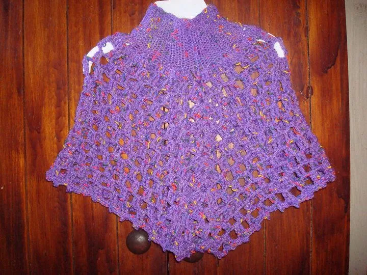 Ponchos tejidos para niñas imagui - Imagui