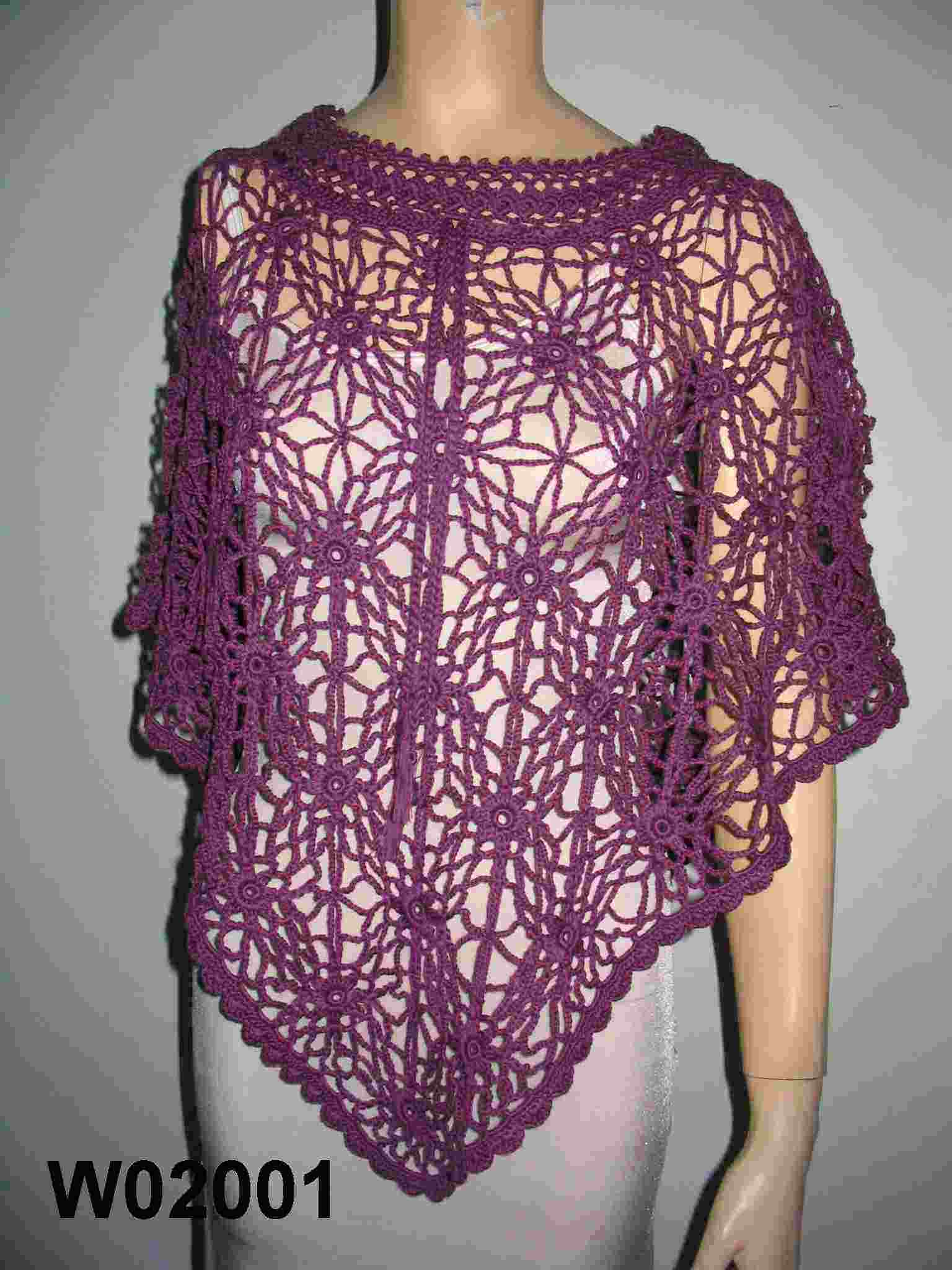 Poncho tejido a mano del ganchillo (W02001) - spanish.alibaba.com Poncho tejido a mano del ganchillo (W02001) - spanish.alibaba.com