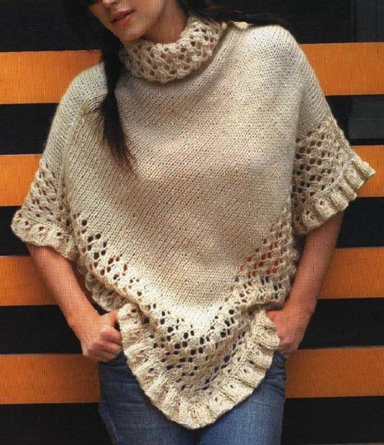 Ponchos de lana tejidos :: Cómo hacer ponchos tejidos de punto Ponchos de lana tejidos :: Cómo hacer ponchos tejidos de punto