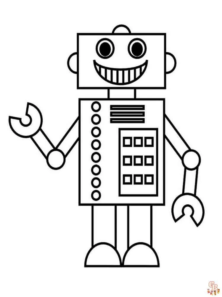 Ponte colorido con las mejores dibujos de robots para colorear Ponte colorido con las mejores dibujos de robots para colorear