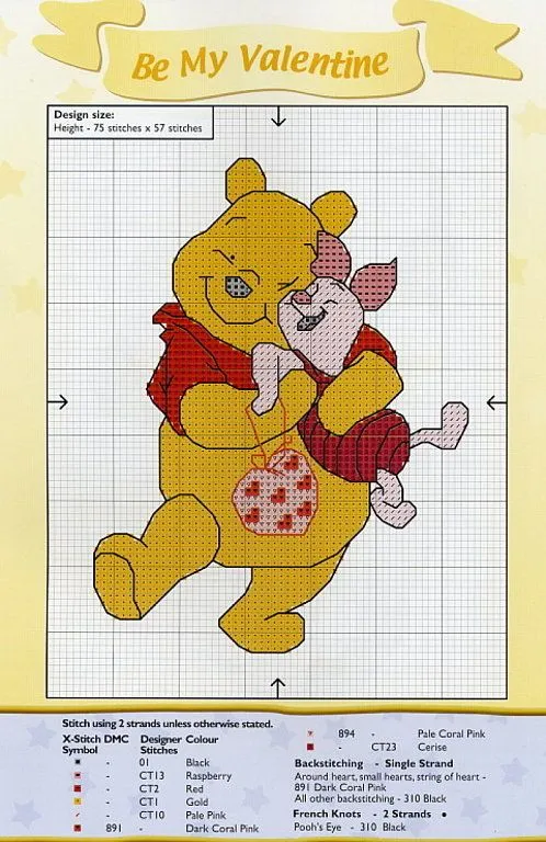 winnie pooh punto cruz (4) | Aprender manualidades es facilisimo.com