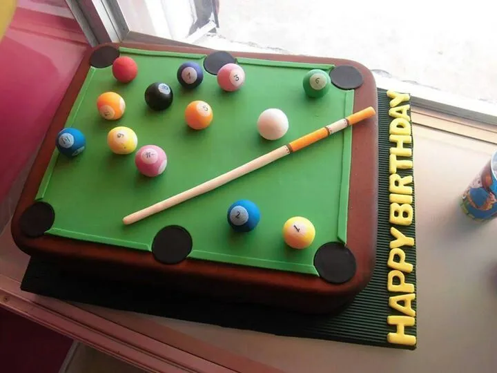 Pool table cake | Tortas Marilili | Pinterest | Pool Table Cake ...