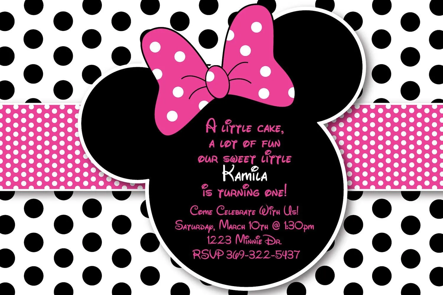 Popular items for minnie mouse invites on Etsy Popular items for minnie mouse invites on Etsy