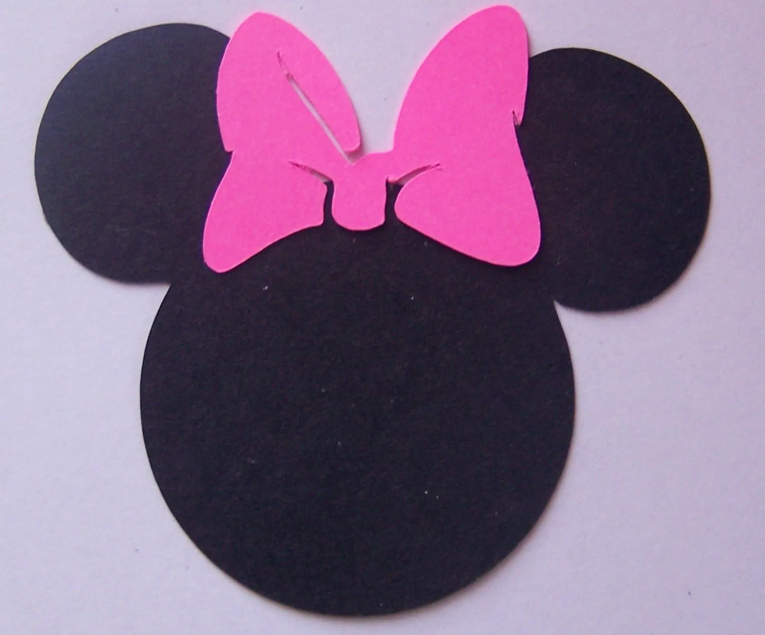 12 black cardstock Minnie Mouse heads with by SnIDesignsnSupplies 12 black cardstock Minnie Mouse heads with by SnIDesignsnSupplies