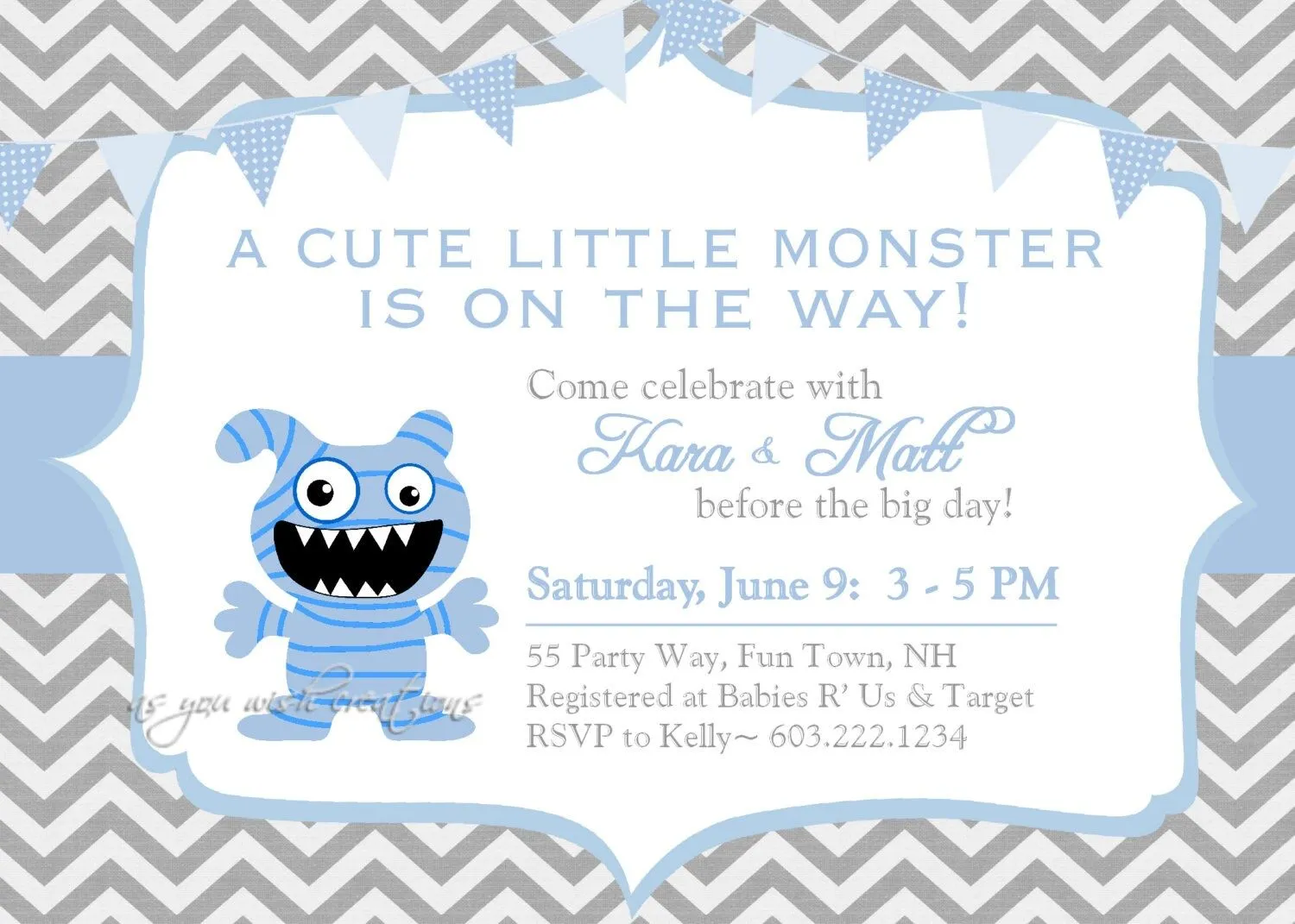 Popular items for monster invitation on Etsy Popular items for monster invitation on Etsy
