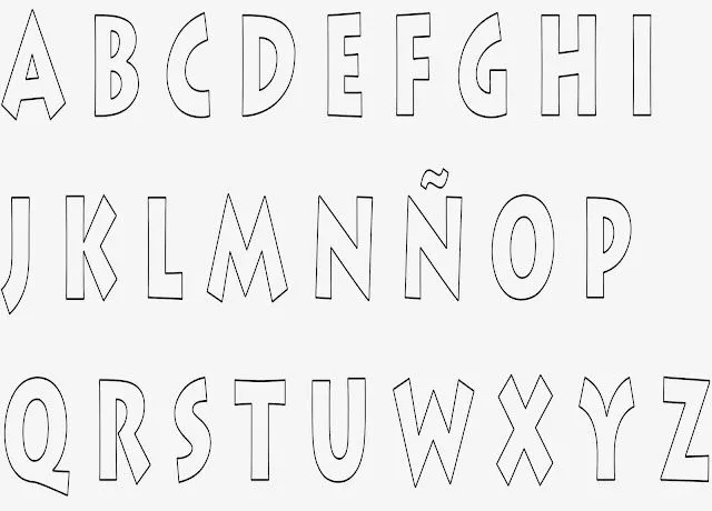 Un Poquito de Todo: Abecedarios varios para fieltro o goma eva ...