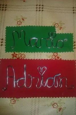 Un Poquito de Todo: Letrero nombre en aluminio - hechos por mi Un Poquito de Todo: Letrero nombre en aluminio - hechos por mi