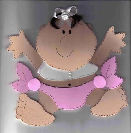 Un Poquito de Todo: molde bebe plano en goma eva Un Poquito de Todo: molde bebe plano en goma eva