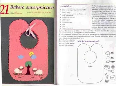 Un Poquito de Todo: patron babero goma eva