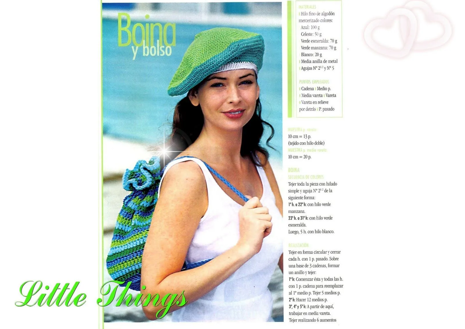 Un Poquito de Todo: patron boina y bolso crochet Un Poquito de Todo: patron boina y bolso crochet