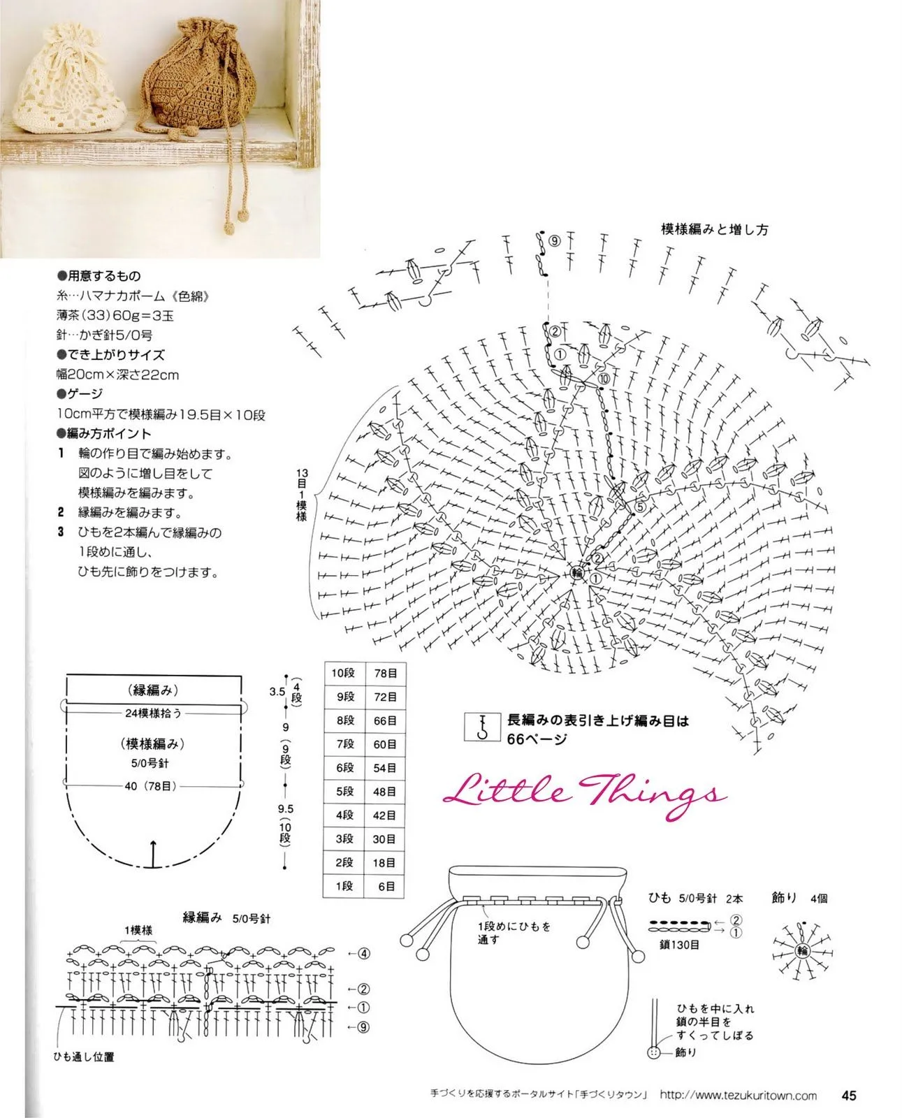 Un Poquito de Todo: patron para hacer una bolsita a crochet