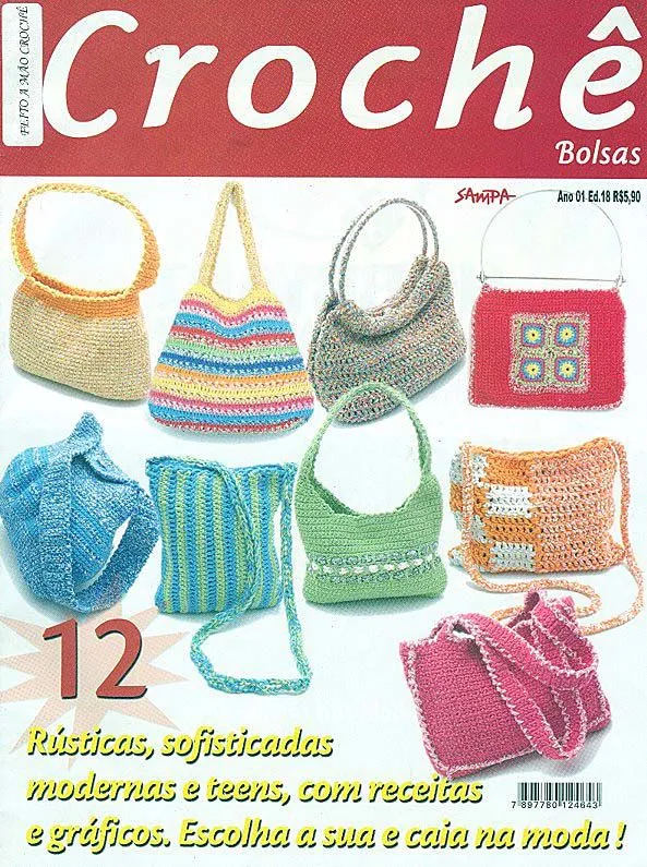 Un Poquito de Todo: revista para hacer bolsos a crochet