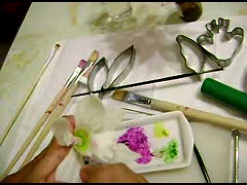Porcelana Fría- Pintado de Orquidea Cymbidiun 2º Parte por Noemi ...