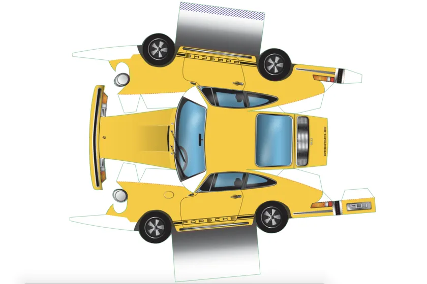 Porsche lanza un 911 de papel para entretenernos en la cuarentena