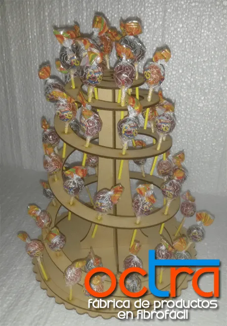 Porta Chupetines Espiral | Octra - Fibrofácil, artesanías y ... Porta Chupetines Espiral | Octra - Fibrofácil, artesanías y ...