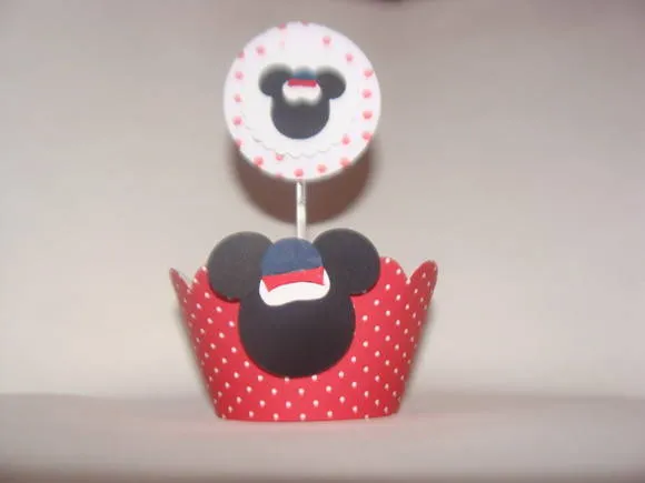 Porta Cupcake do Mickey Marinheiro | Faça a Festa | Elo7
