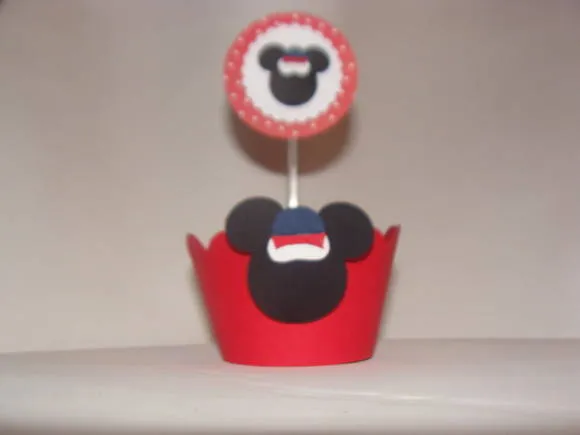 Porta Cupcake do Mickey Marinheiro | Faça a Festa | Elo7