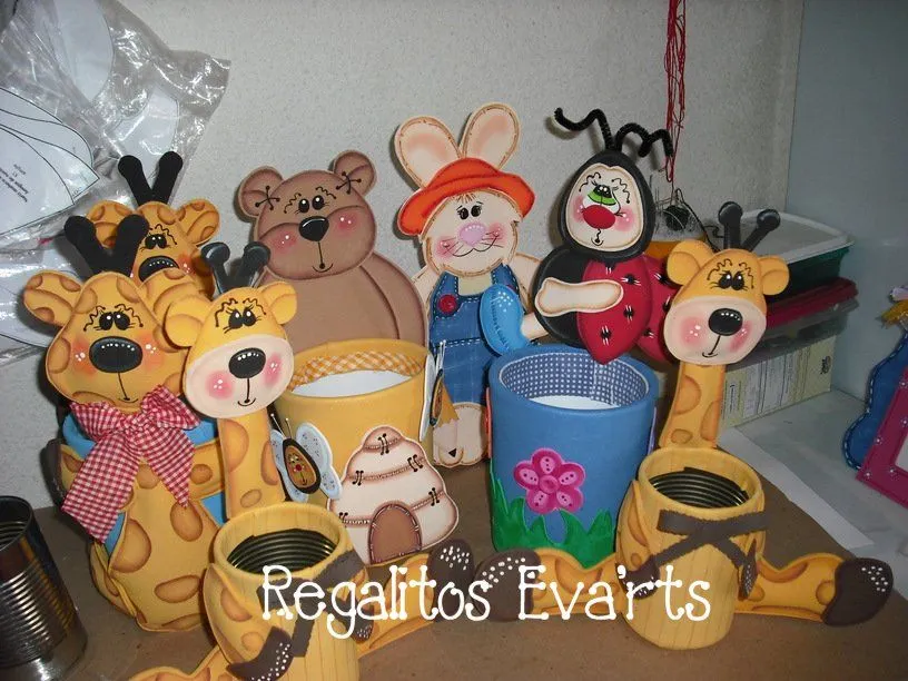 Portalapices en goma eva - Imagui