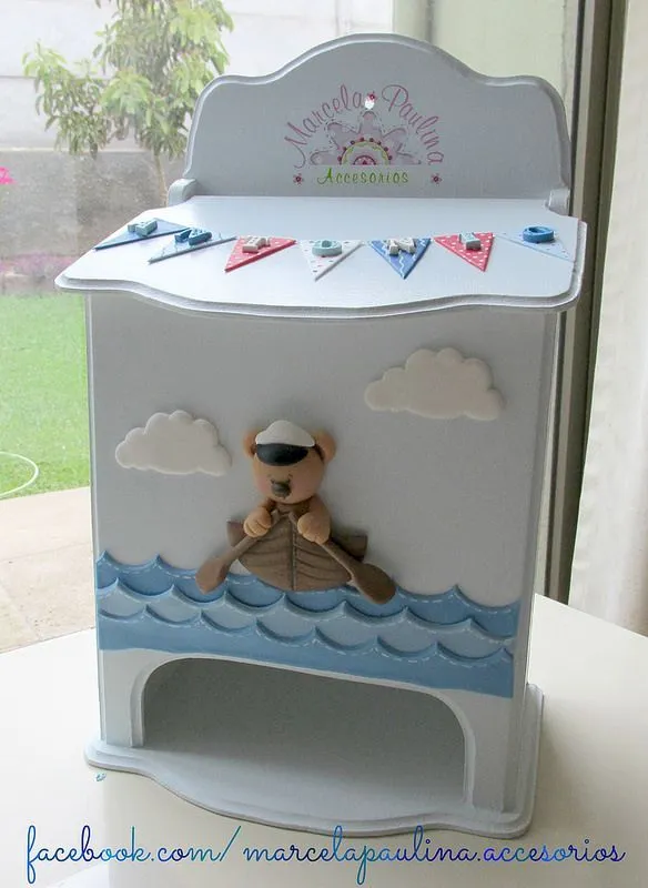 Porta pañal para decorar el cuarto del bebe | Porcelana en frio ... Porta pañal para decorar el cuarto del bebe | Porcelana en frio ...
