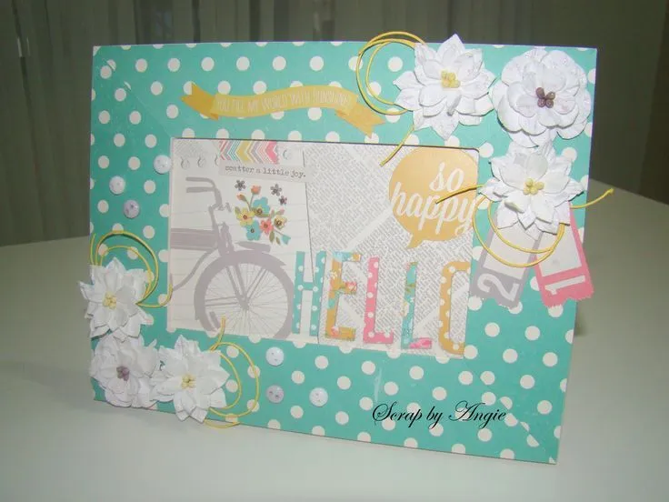 Porta-retrato decorado com Scrapbook | Scrap decor | Pinterest ...