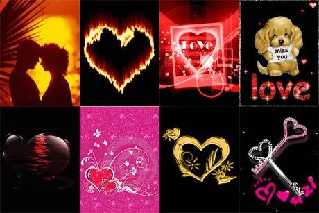 Portable Own: Beautiful Love Animated Wallpapers, 39 GIF.