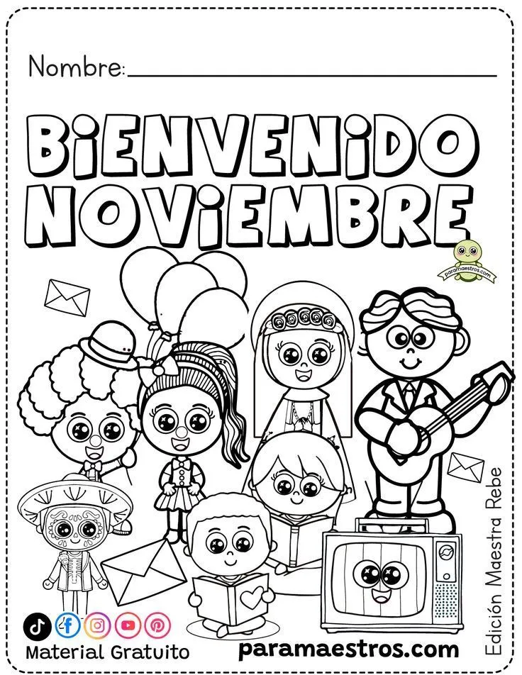 Portada a color, fotos para Grupo WhatsApp, portada para colorear y calendario NOVIEMBRE Portada a color, fotos para Grupo WhatsApp, portada para colorear y calendario NOVIEMBRE