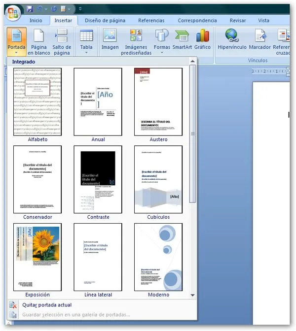 Cómo hacer una portada de diseño con Word 2007 - tuexperto.