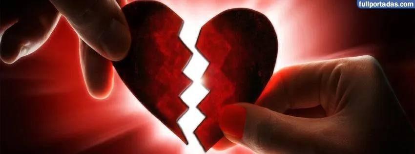 Portada para facebook de Corazón roto