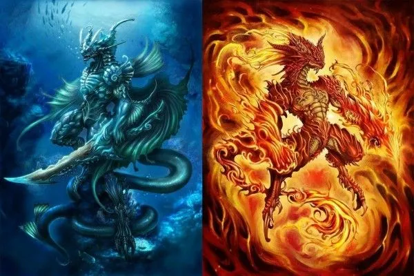 Portada para Facebook: Dragón de agua y Dragón de fuego (16752) Portada para Facebook: Dragón de agua y Dragón de fuego (16752)