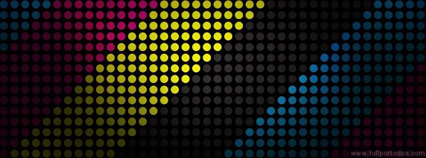 Portada para facebook de Fondo con puntos de colores Portada para facebook de Fondo con puntos de colores