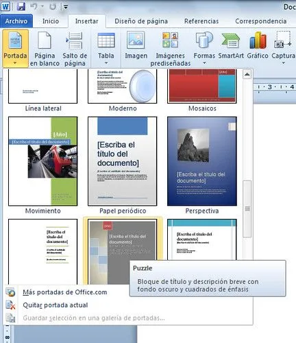 Portada en Word 2010 | Informática para principiantes Portada en Word 2010 | Informática para principiantes