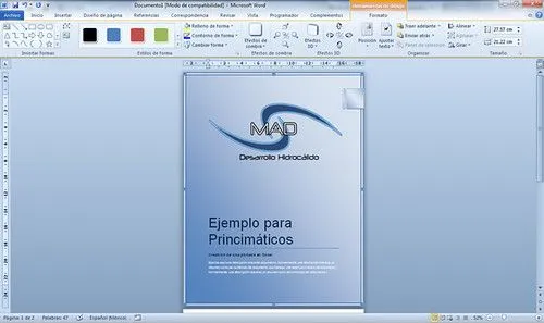 Portada en Word 2010 | Informática para principiantes Portada en Word 2010 | Informática para principiantes