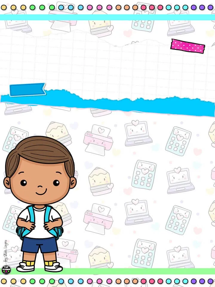 Portadas Editables con Niños | Mundo de Rukkia Portadas Editables con Niños | Mundo de Rukkia