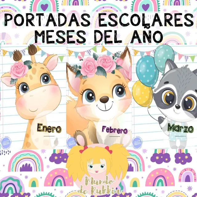 Portadas Escolares de los Meses | Mundo de Rukkia Portadas Escolares de los Meses | Mundo de Rukkia