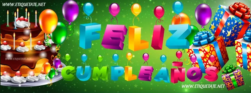 Portadas para Facebook 2012 - Feliz Cumpleaños - Taringa!