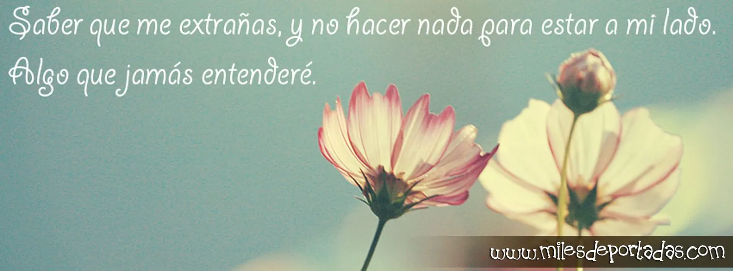 Portadas para Facebook - Frases de Amor Saber que me extrañas ... Portadas para Facebook - Frases de Amor Saber que me extrañas ...