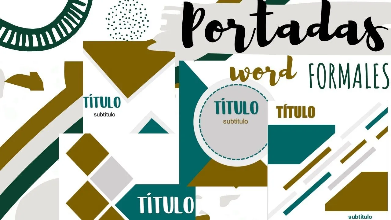Portadas Formales en Word