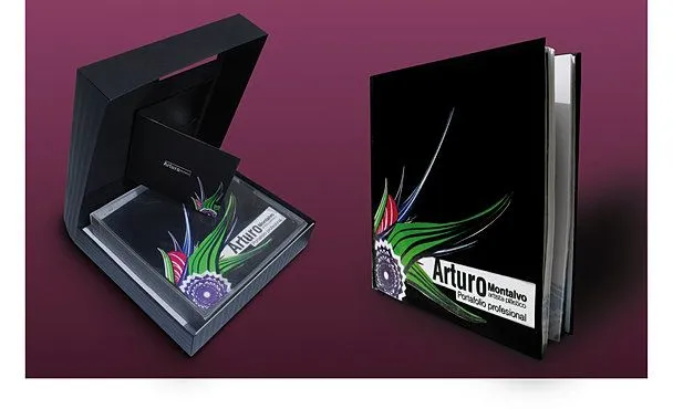 Como hacer un portafolio de diseño con cartulinas - Imagui