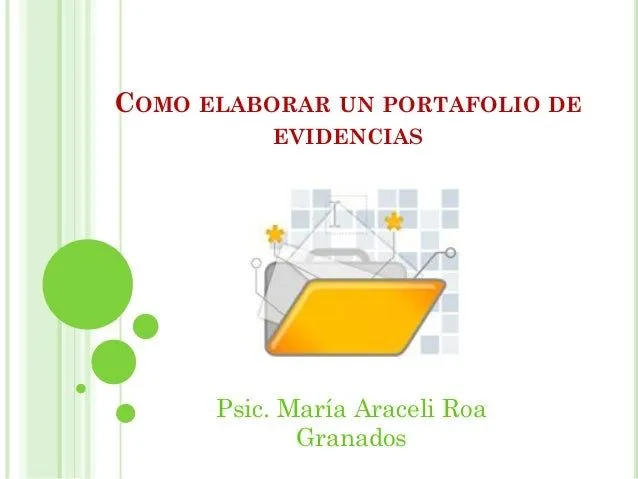 Portafolio de evidencias