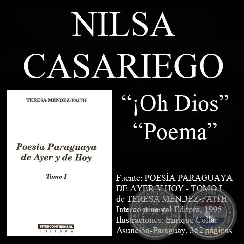 Portal Guaraní - ¡OH DIOS! y POEMA (Poesías de Nilsa Casariego) Portal Guaraní - ¡OH DIOS! y POEMA (Poesías de Nilsa Casariego)