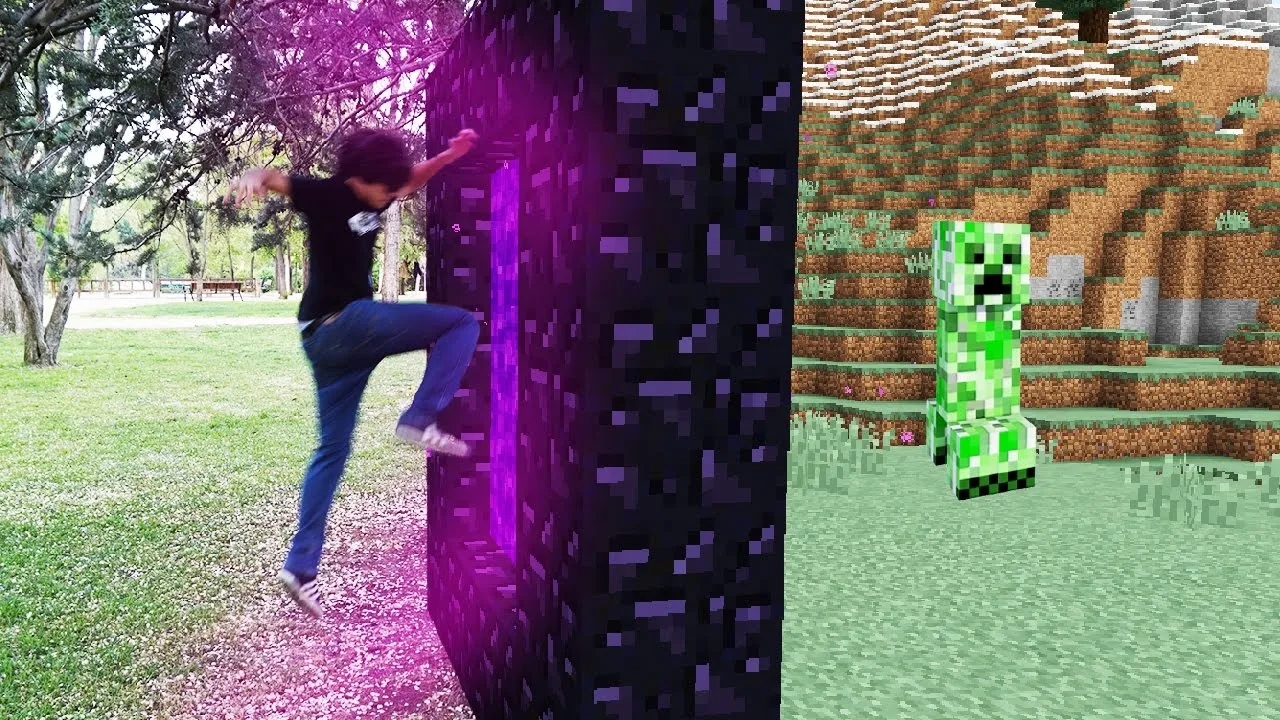 PORTAL DE MINECRAFT A LA VIDA REAL 2 - YouTube PORTAL DE MINECRAFT A LA VIDA REAL 2 - YouTube