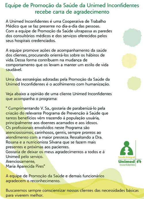 Portal Nacional de Saúde :: UNIMED INCONFIDENTES :: Notícias Portal Nacional de Saúde :: UNIMED INCONFIDENTES :: Notícias