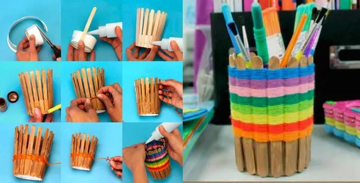 Portalápices con abatelenguas. | NIÑOS! | Pinterest Portalápices con abatelenguas. | NIÑOS! | Pinterest